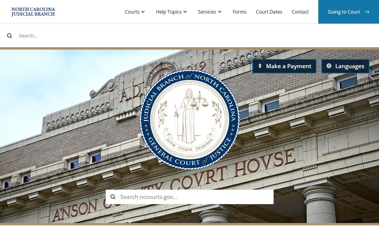 NC Court System website for Apex arrest records in Wake County