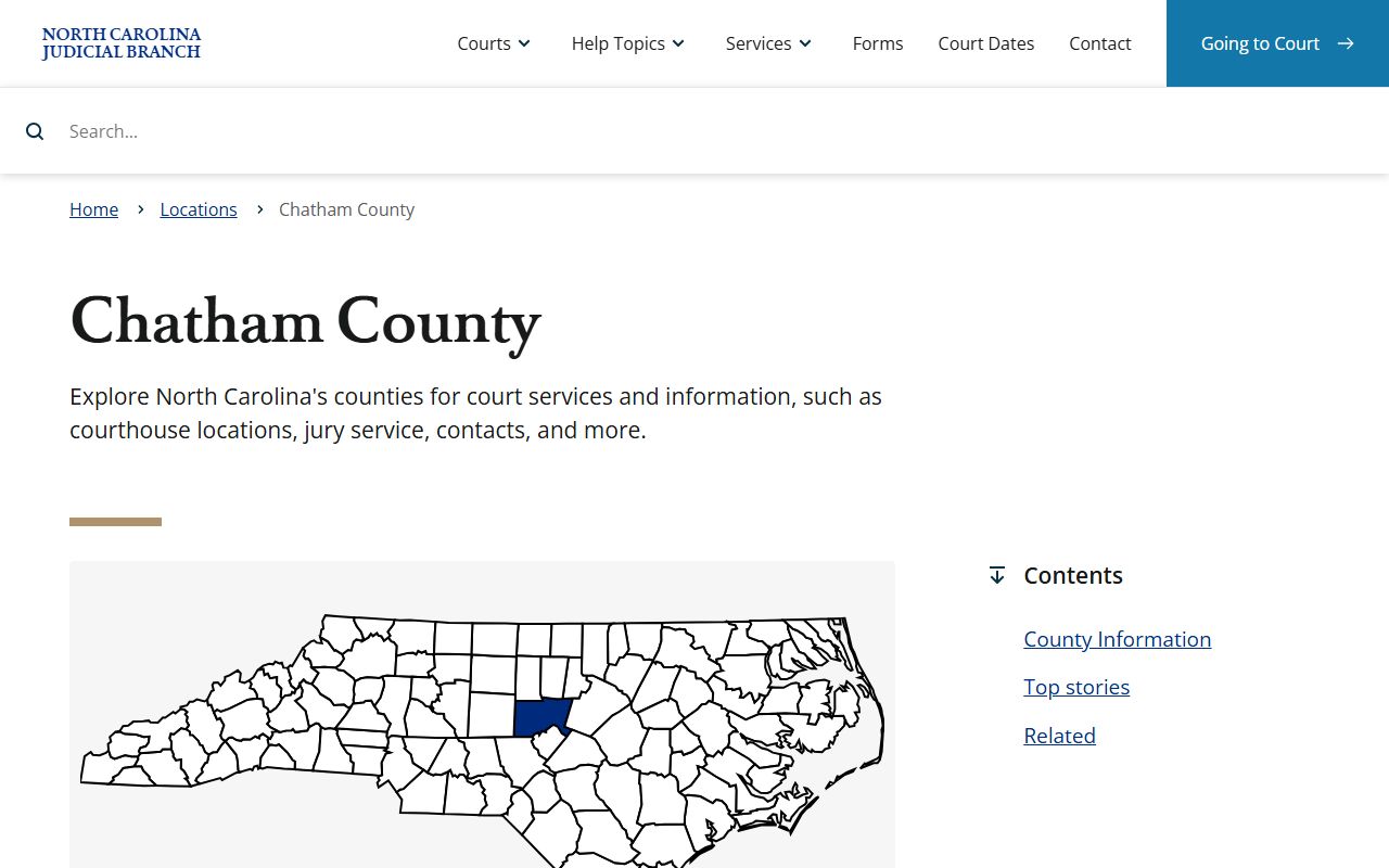 Chatham County Sheriff's Office and Clerk of Court for arrest records