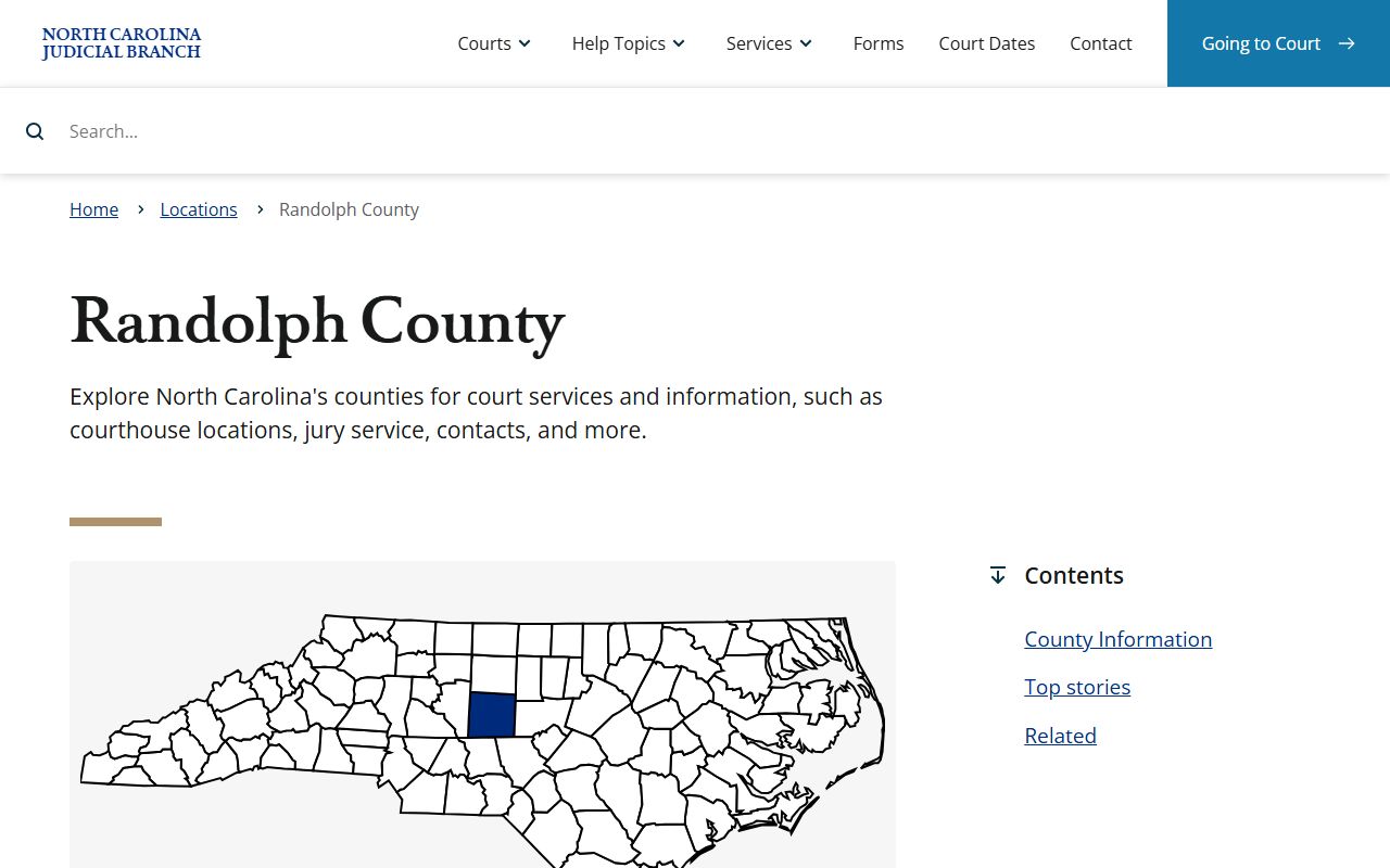 Randolph County Clerk of Court criminal records